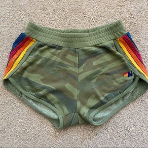 Aviator Nation Camo Athletic Jogger Shorts size XS